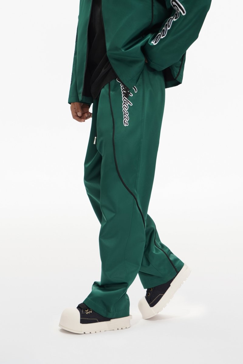 Signal Loose Straight Pants Green - Valabasas