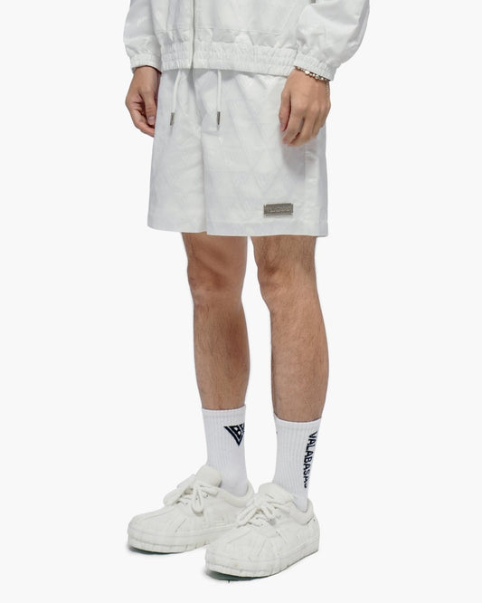 Signature 2.0 White Nylon Shorts - Valabasas