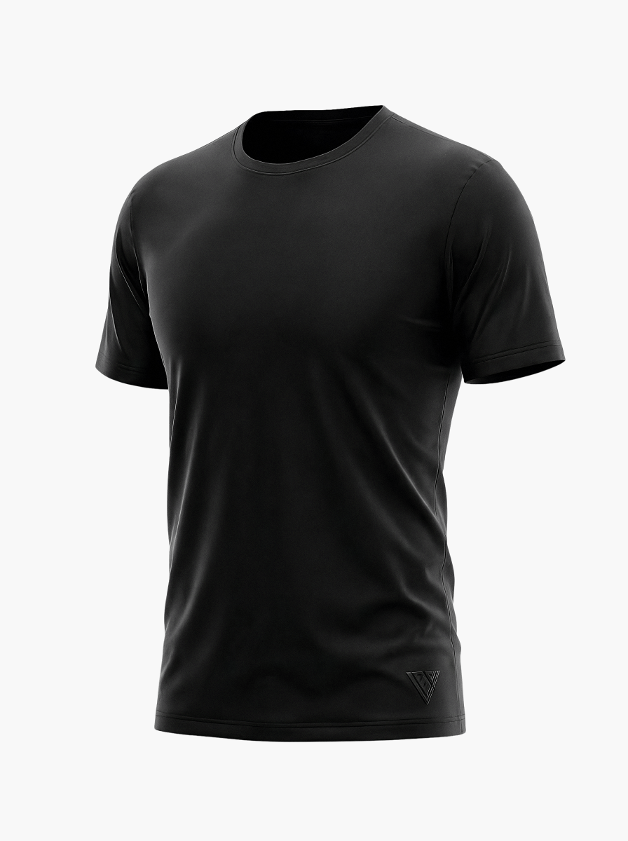 Single Pack Essential Undershirt Black Tee - Valabasas