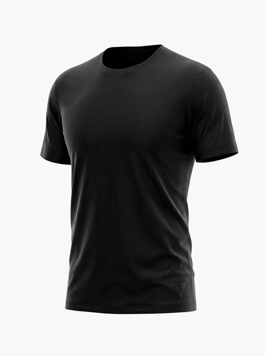 Single Pack Essential Undershirt Black Tee - Valabasas