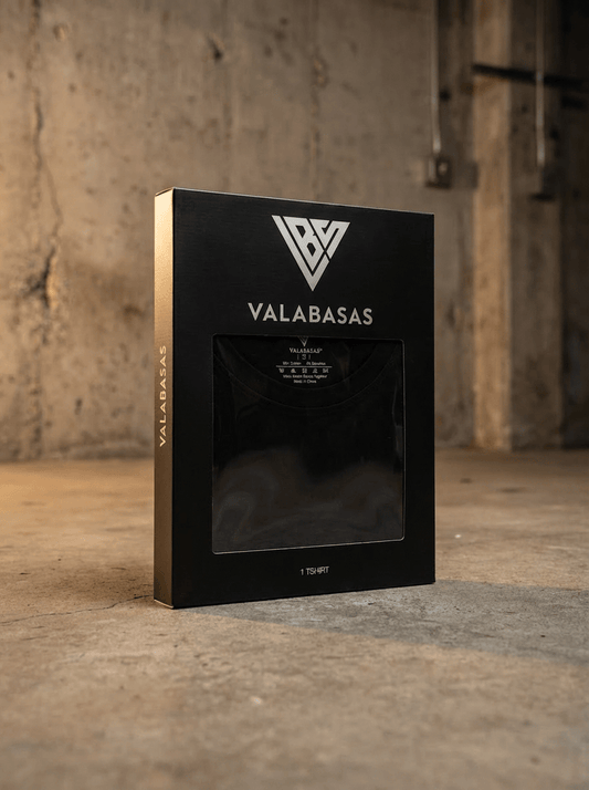 Single Pack Essential Undershirt Black Tee - Valabasas