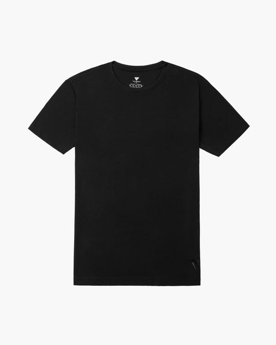 Single Pack Essential Undershirt Black Tee - Valabasas
