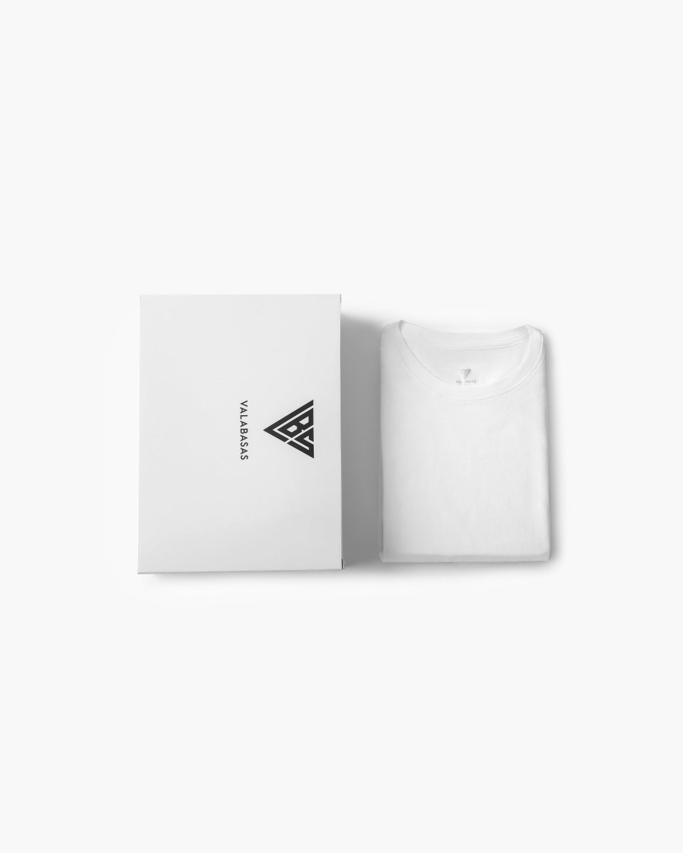 Single Pack Essential Undershirt White Tee - Valabasas