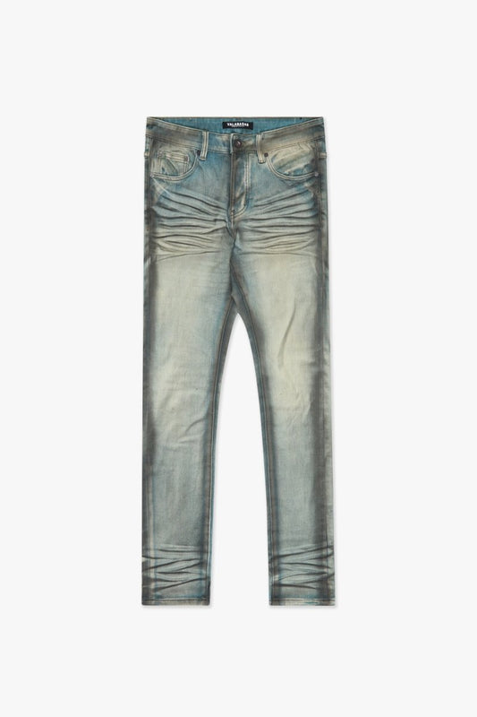 Sketch Skinny Denim Light Blue Black - Valabasas