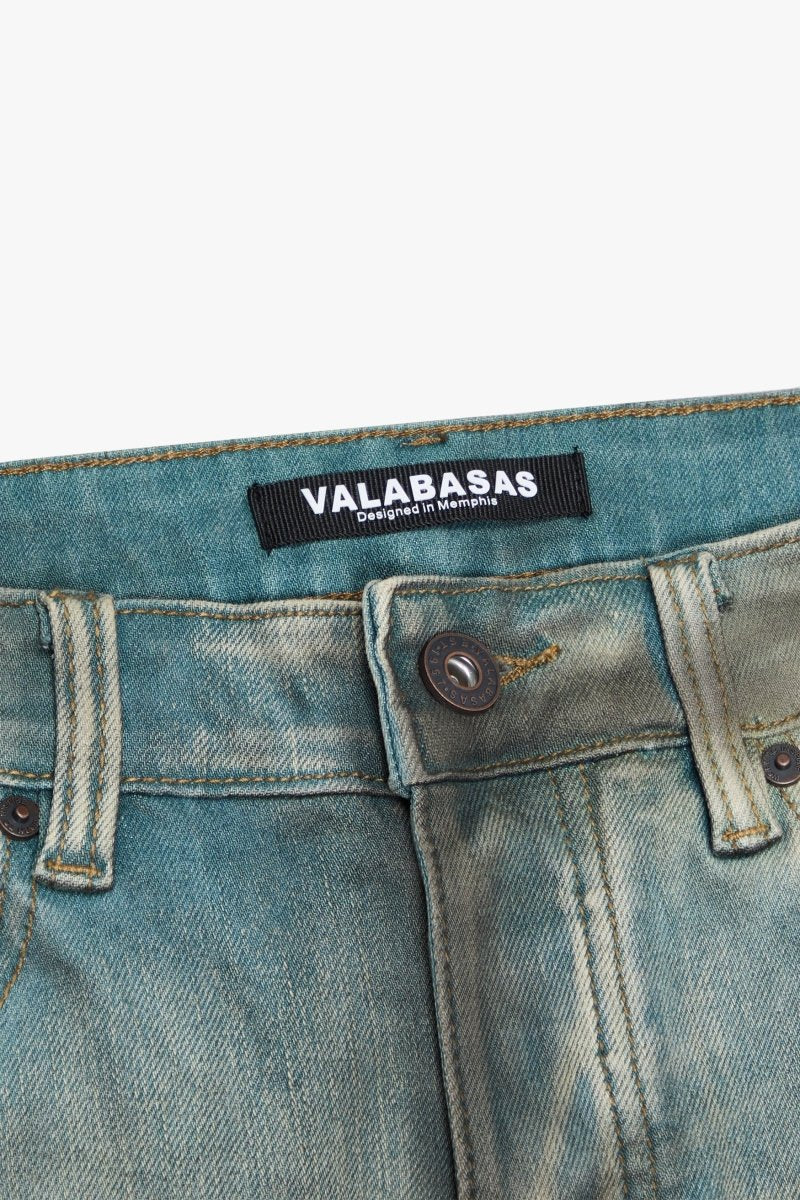 Sketch Skinny Denim Light Blue Black - Valabasas
