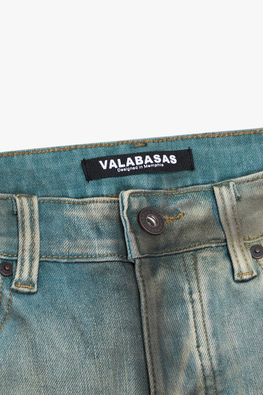 Sketch Skinny Denim Light Blue Black - Valabasas