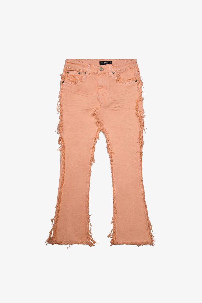 “SKYLINE" KIDS STACKED FLARE PEACH - Valabasas