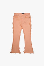 Pantalon flare empilable « SKYLINE » pour enfants, pêche 