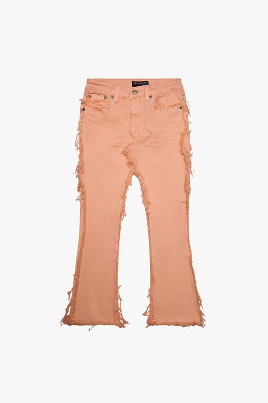 “SKYLINE" KIDS STACKED FLARE PEACH - Valabasas