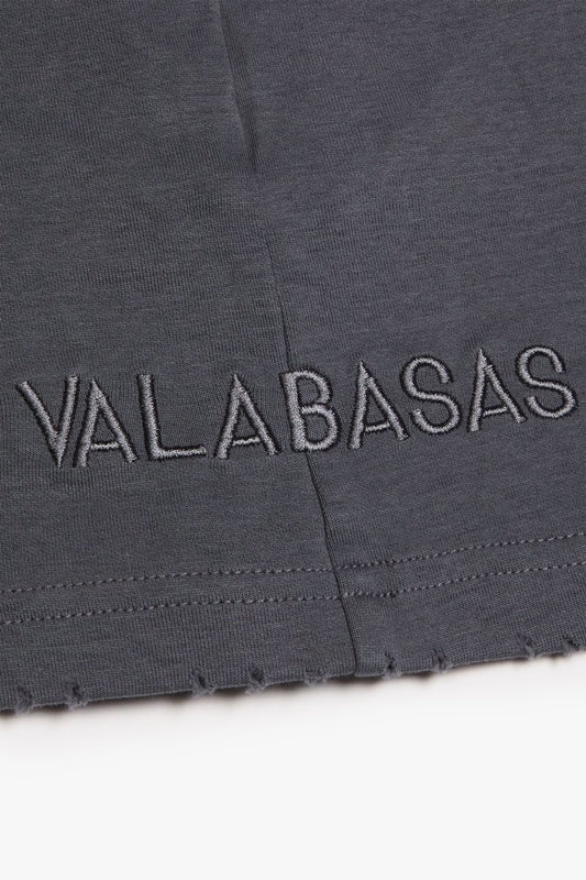 "SLICE" TEE DK. GREY CUTOFF - Valabasas