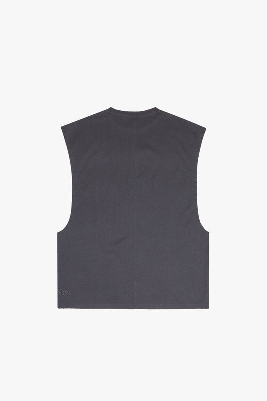 "SLICE" TEE DK. GREY CUTOFF - Valabasas