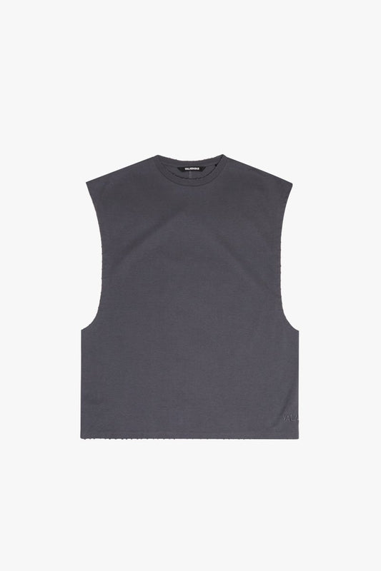 "SLICE" TEE DK. GREY CUTOFF - Valabasas