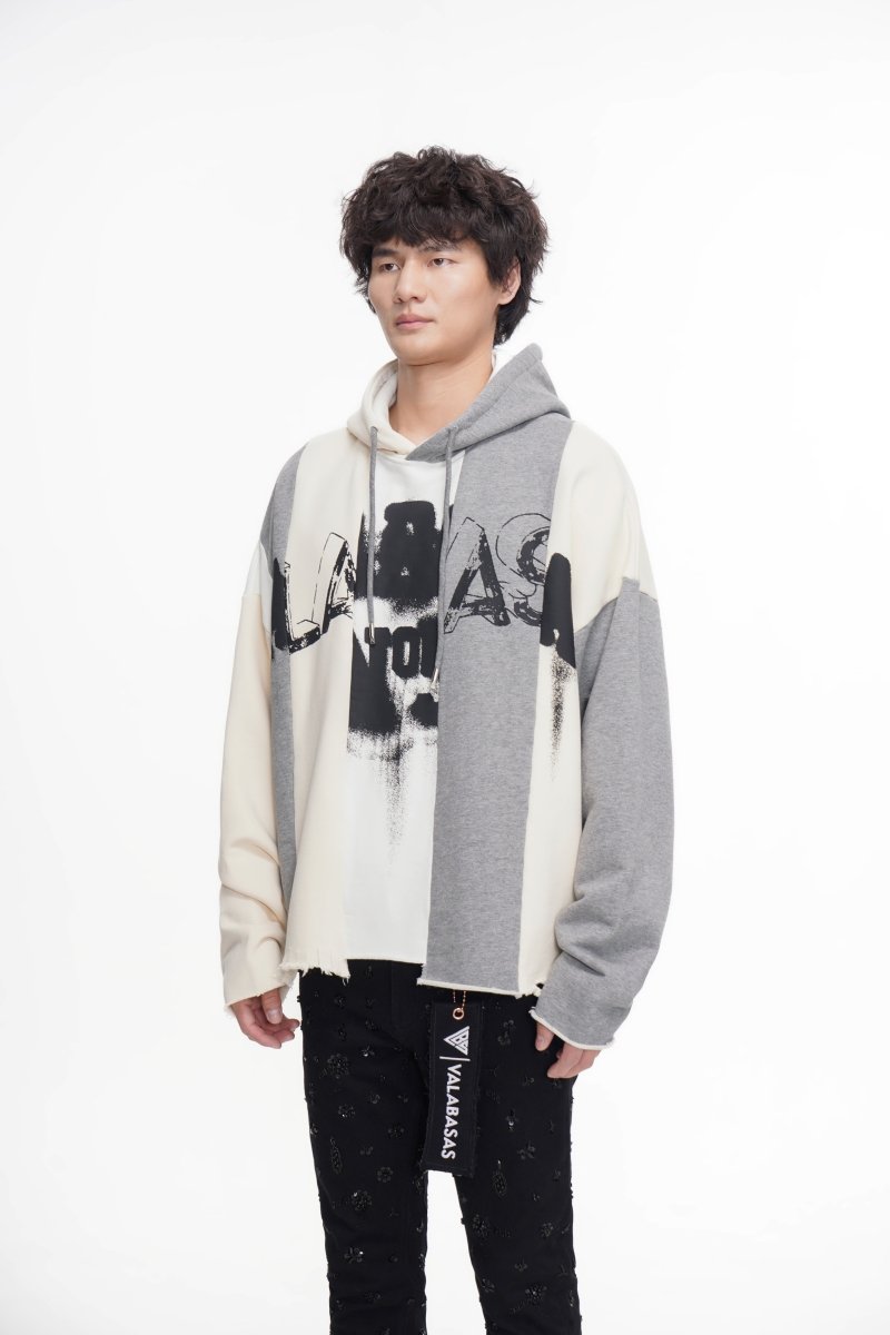 Slipped Grey Hoodie - Valabasas