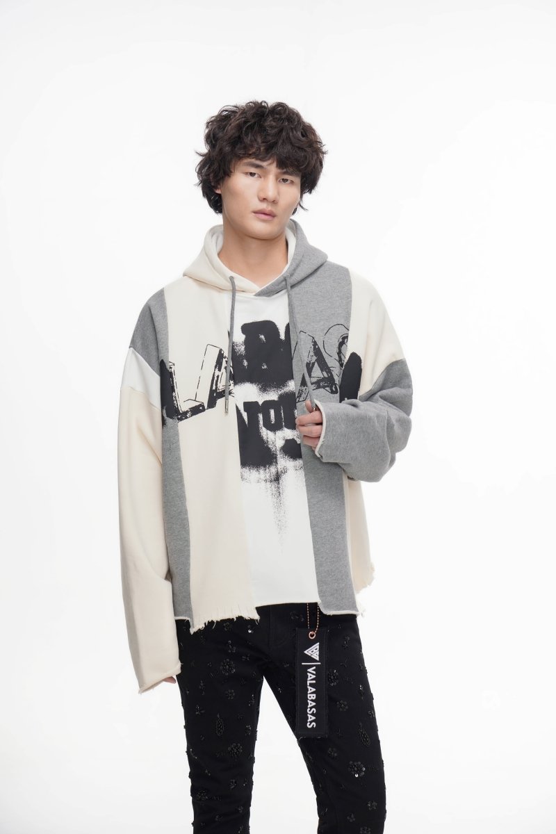 Slipped Grey Hoodie - Valabasas