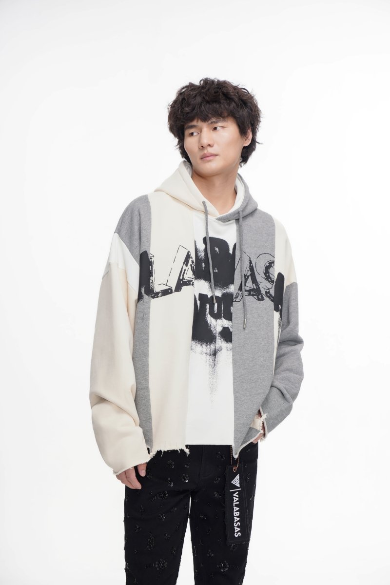 Slipped Grey Hoodie - Valabasas