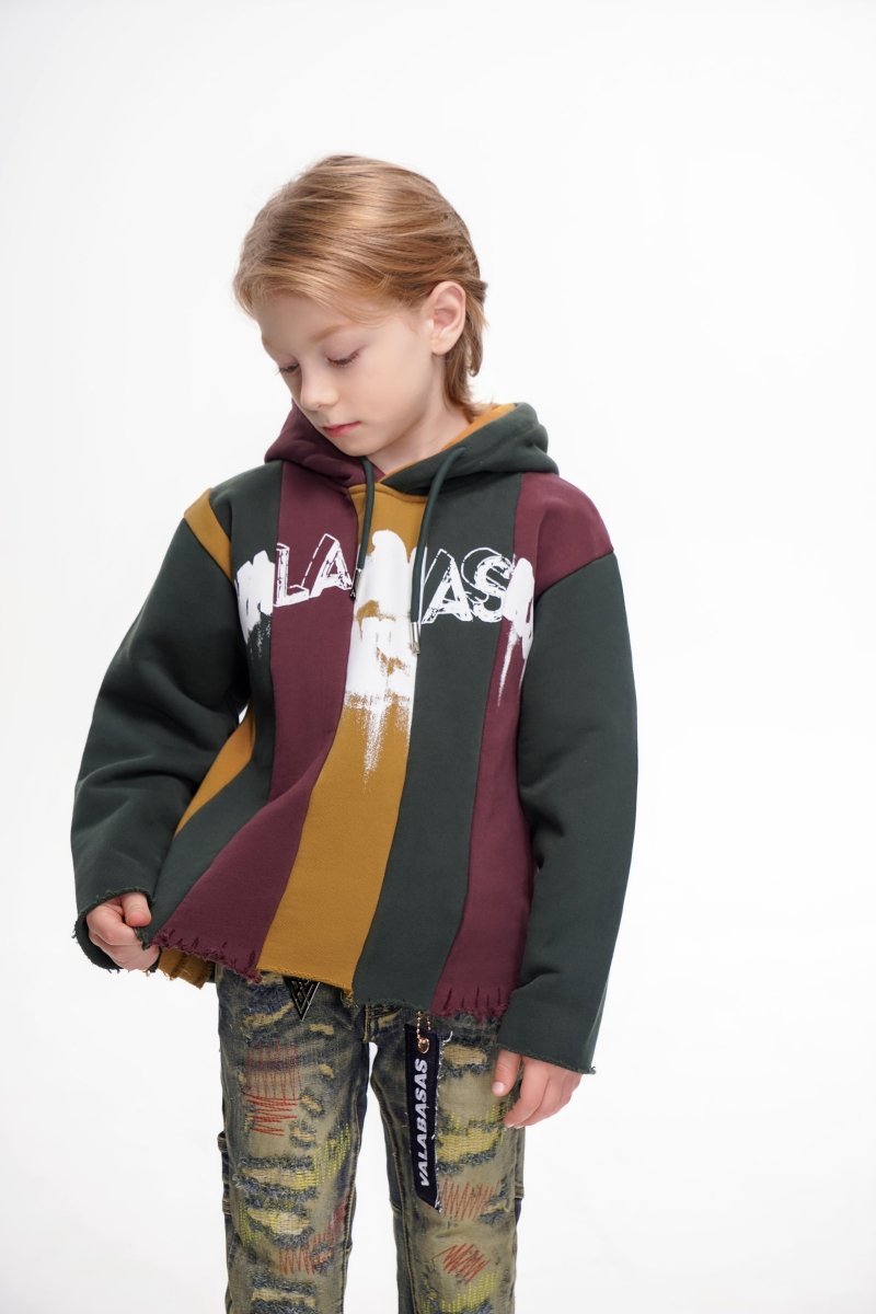Slipped Kids Hoodie Green - Valabasas