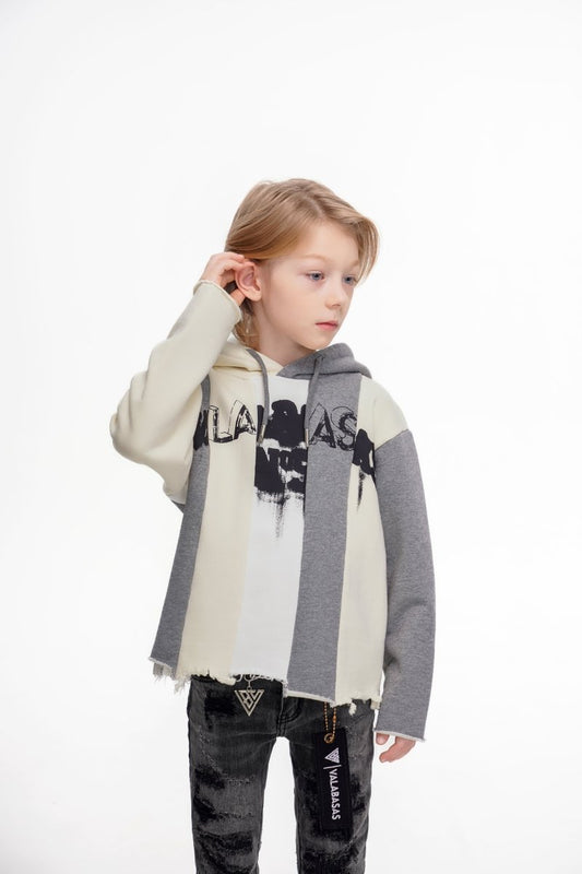 Slipped Kids Hoodie Grey - Valabasas