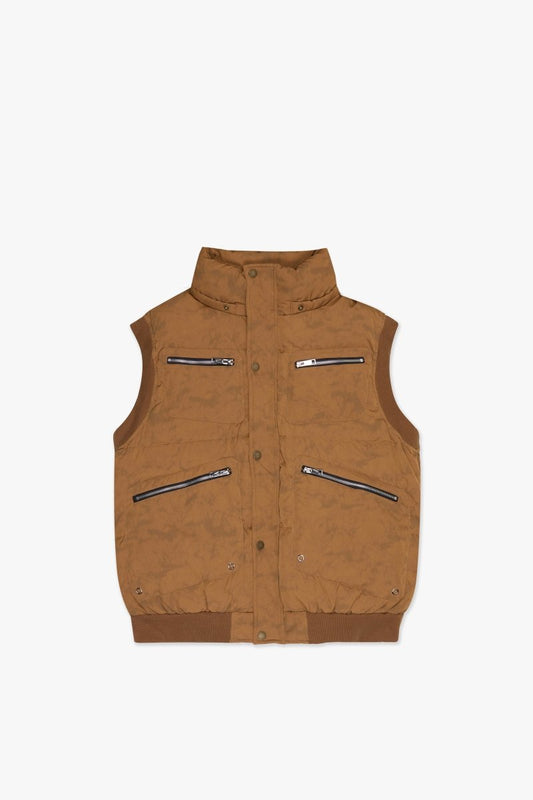 Smith Puffer Vest Vintage Brown - Valabasas