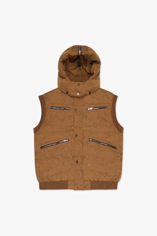 Smith Puffer Vest Vintage Brown - Valabasas