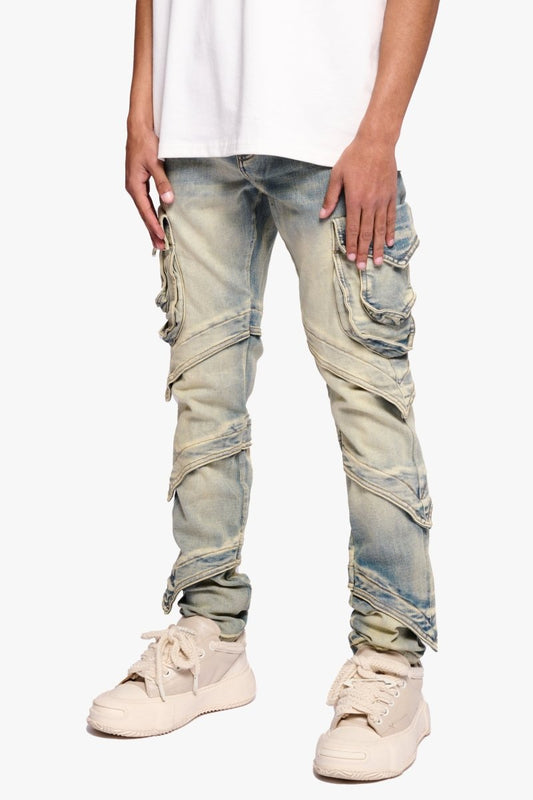 Smoto Cargo Skinny Vintage Wash - Valabasas
