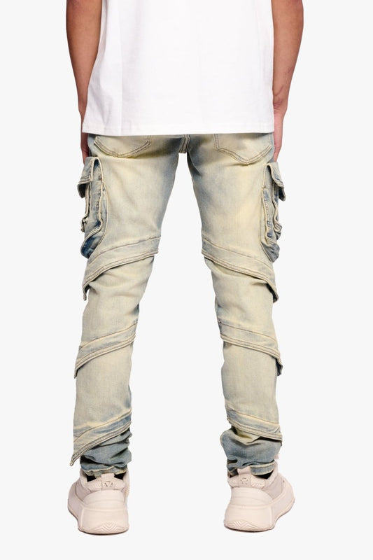 Smoto Cargo Skinny Vintage Wash - Valabasas