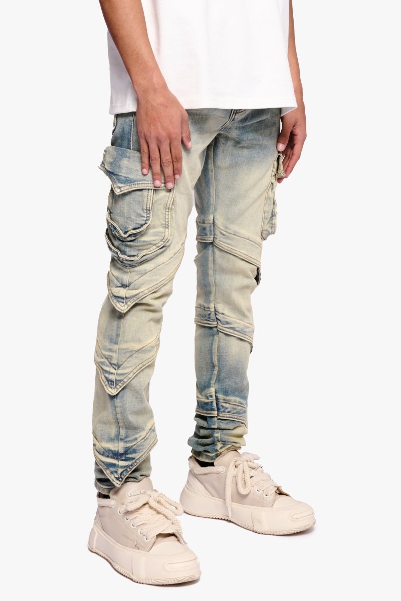 Smoto Cargo Skinny Vintage Wash - Valabasas