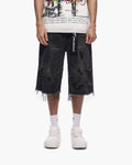 Snapped Baggy Jorts Black Waxed