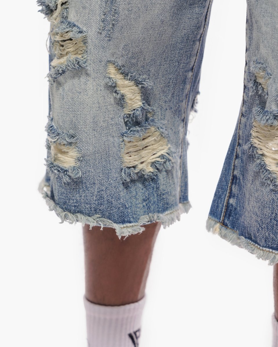 Snapped Baggy Jorts Blue Washed - Valabasas