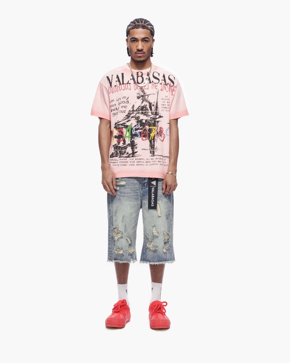 Snapped Baggy Jorts Blue Washed - Valabasas