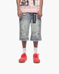 Snapped Baggy Jorts Blue Washed