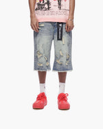 Snapped Baggy Jorts Blue Washed