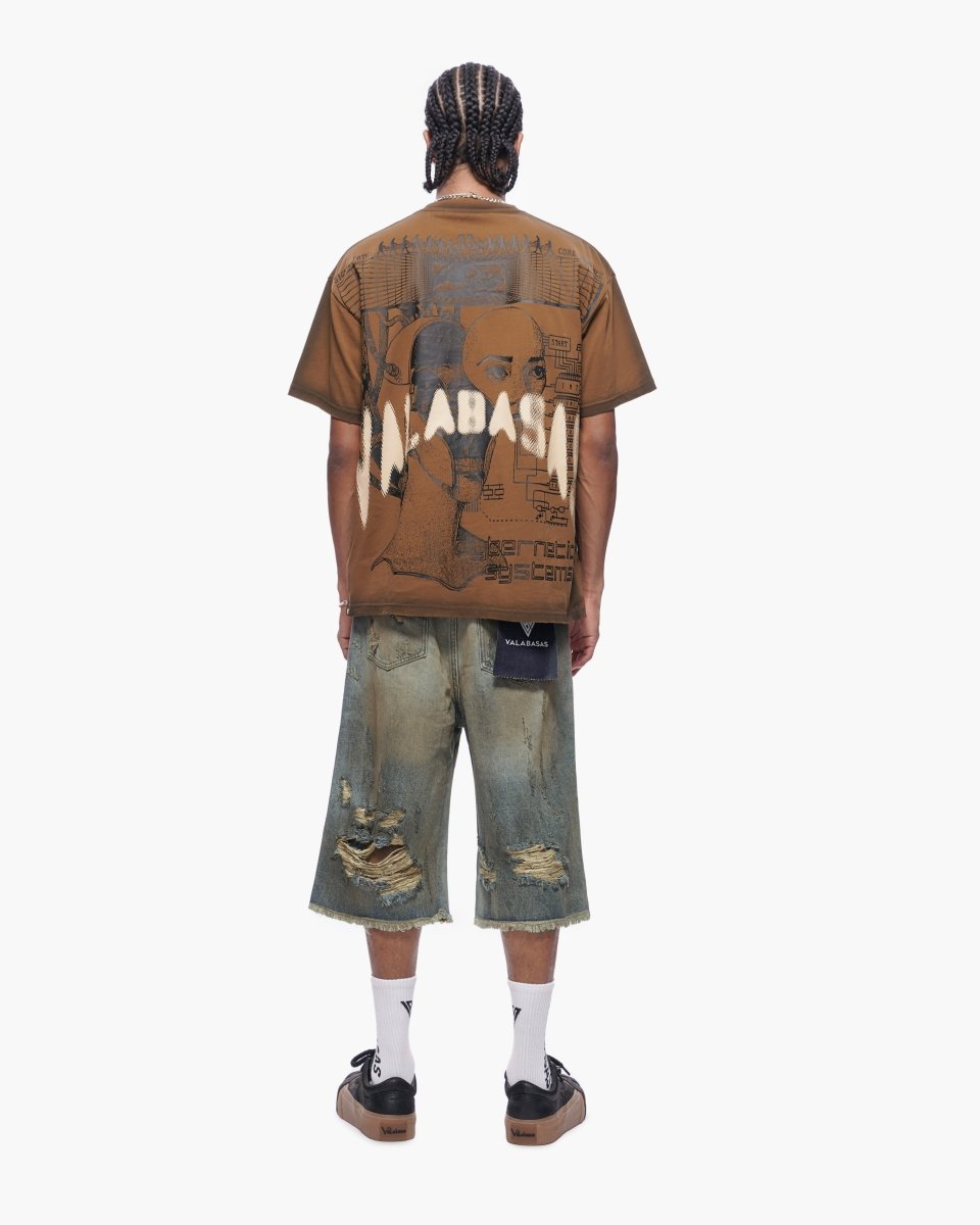 Snapped Dirty Vintage Blue Jorts - Valabasas