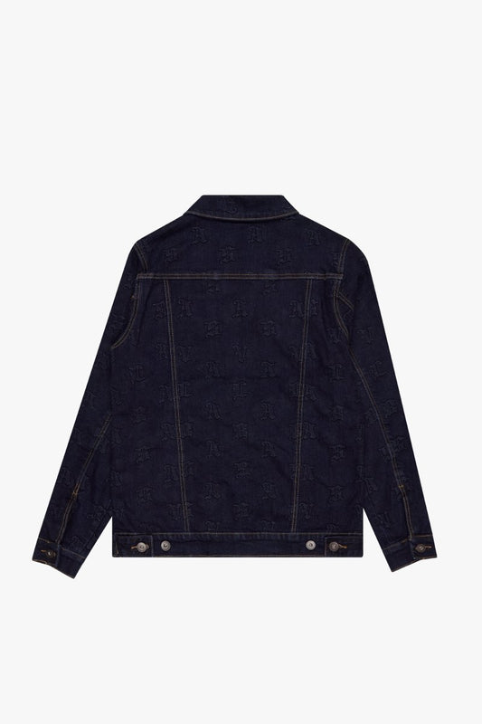 "SNOWLINE" DENIM JACKET DARK BLUE - Valabasas