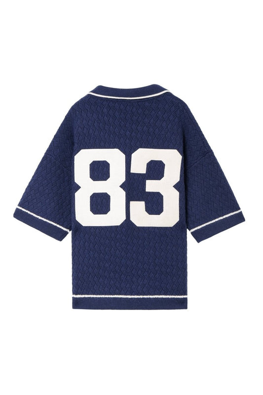 Solis Knit Polo – Blue (Cashmere Blend) - Valabasas