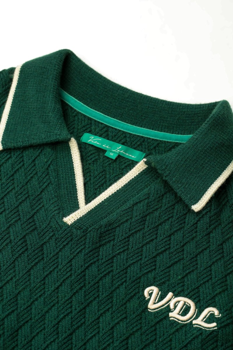 Solis Knit Polo – Green (Cashmere Blend) - Valabasas