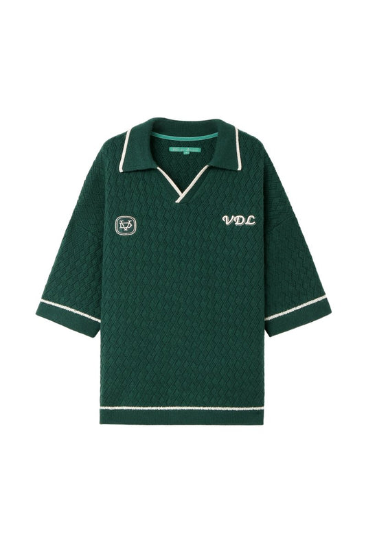 Solis Knit Polo – Green (Cashmere Blend) - Valabasas