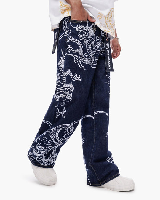 Soru Baggy Denim Dark Blue - Valabasas