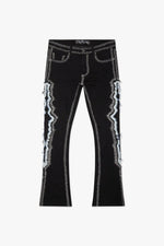 Spectral Stacked Flare Black Blue