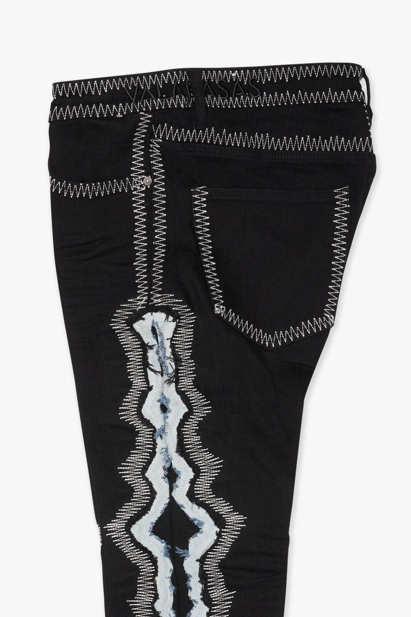 Spectral Stacked Flare Black Blue