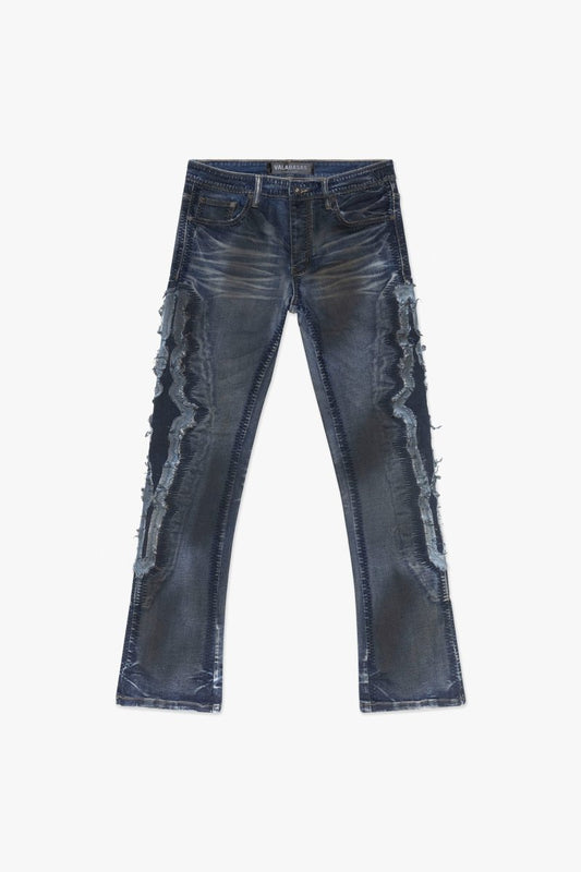 Spectral Stacked Flare Dirty Blue Wash - Valabasas