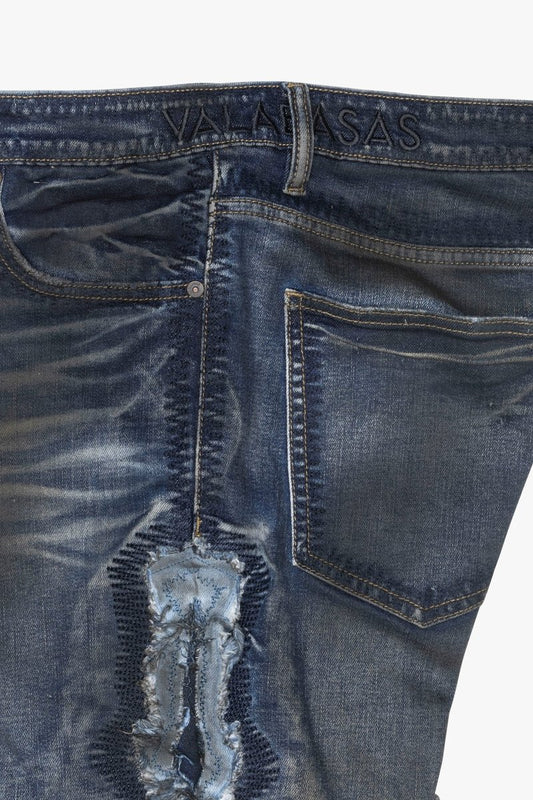 Spectral Stacked Flare Dirty Blue Wash - Valabasas