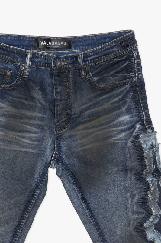 Spectral Stacked Flare Dirty Blue Wash - Valabasas