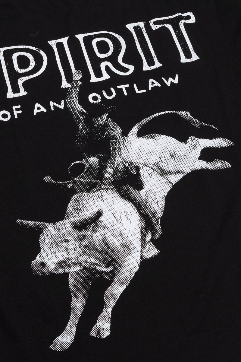 "SPIRIT" TEE JET BLACK - Valabasas