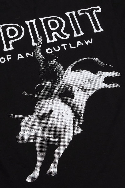 "SPIRIT" TEE JET BLACK - Valabasas