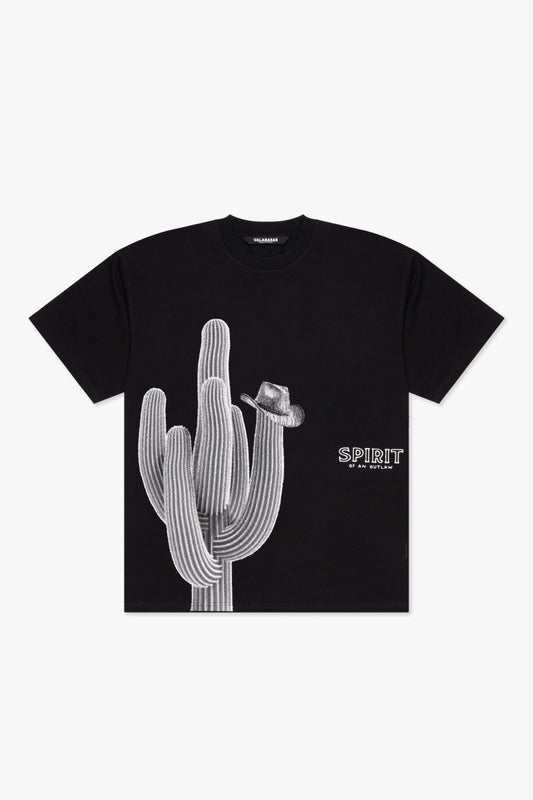 "SPIRIT" TEE JET BLACK - Valabasas