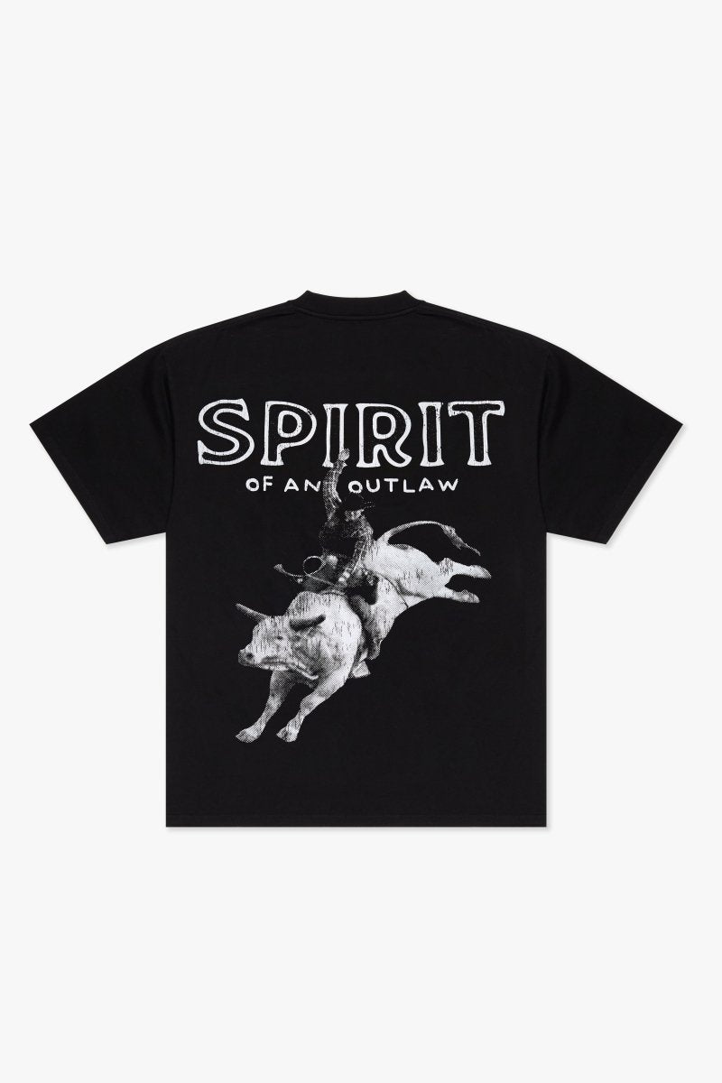"SPIRIT" TEE JET BLACK - Valabasas