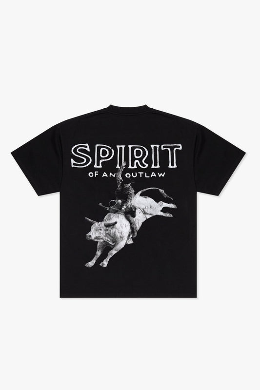 "SPIRIT" TEE JET BLACK - Valabasas