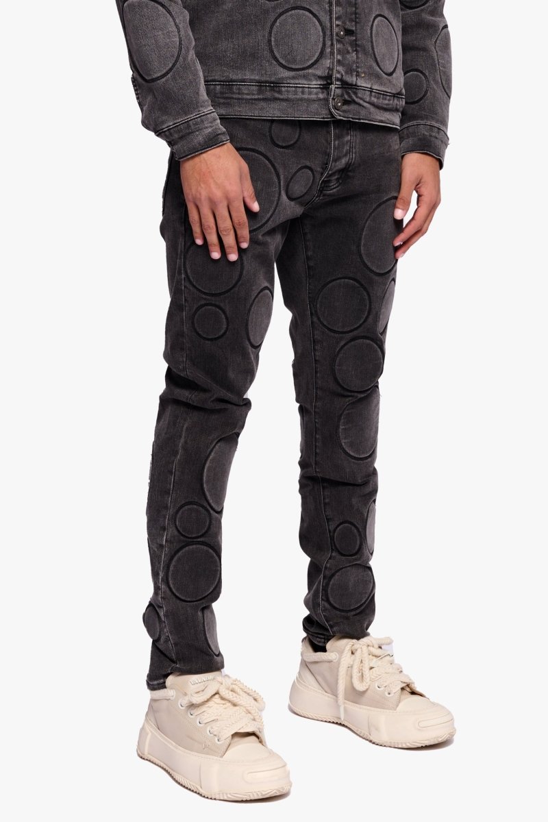 Spore Black Grey Skinny Jean - Valabasas