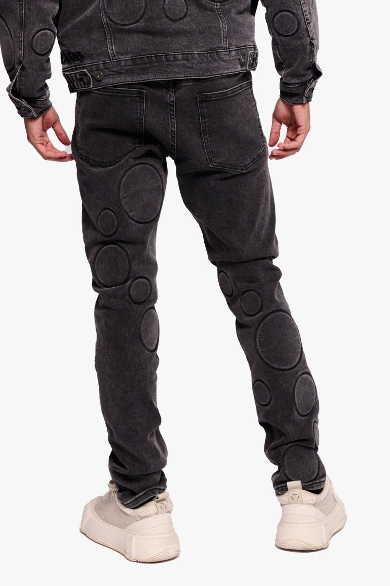 Spore Black Grey Skinny Jean