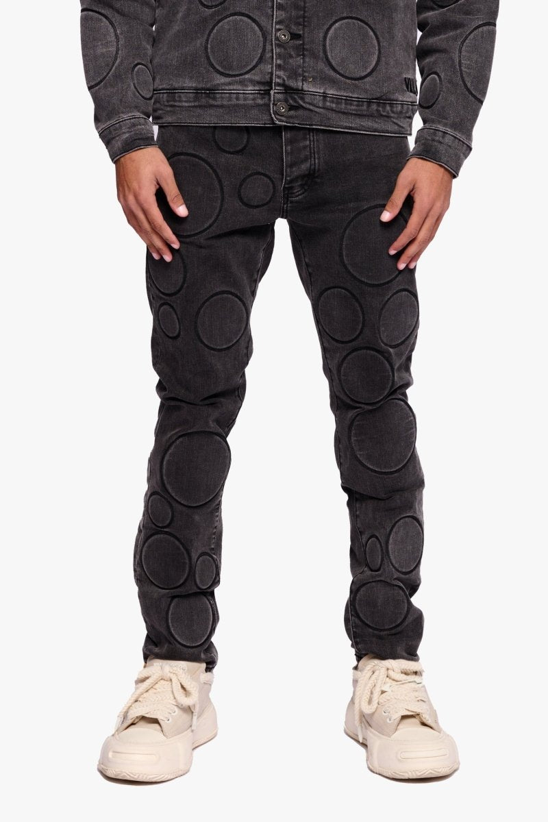 Spore Black Grey Skinny Jean - Valabasas